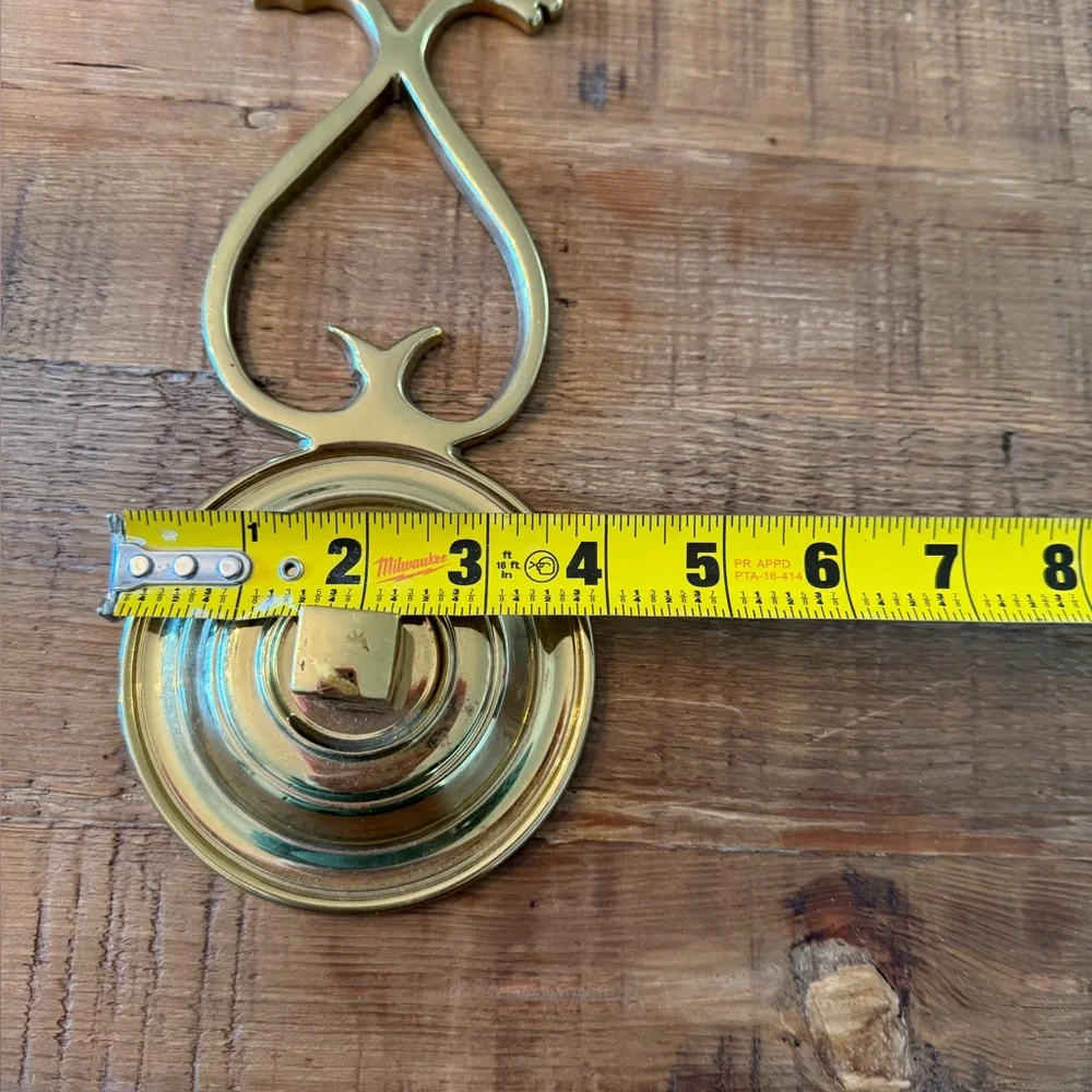2 Colonial Williamsburg Restoration Brass Sconce. Solid | BACKPLATES ONLY